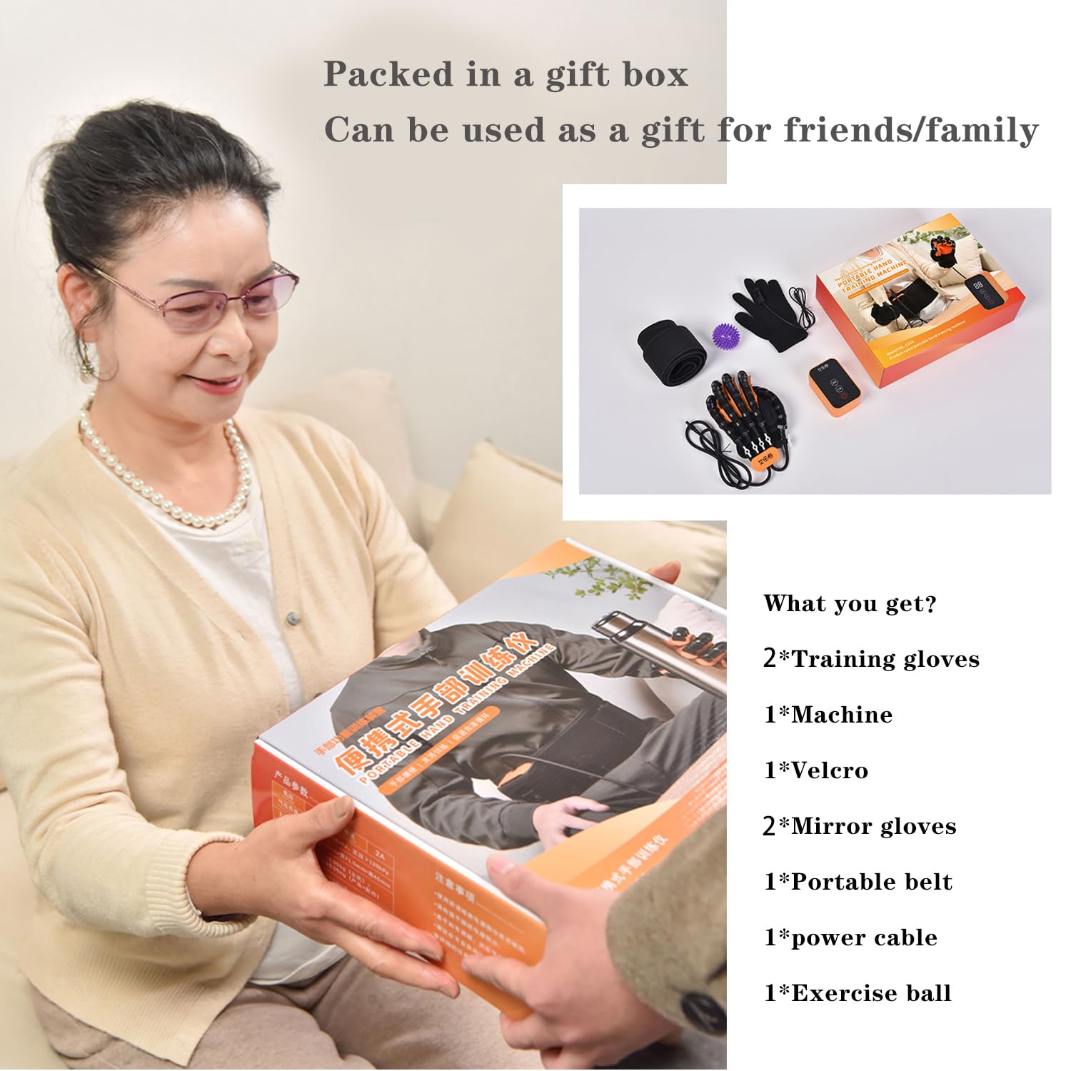 (Left & Right) Rehabilitation Robot Glove Hand Stroke Hand Therapy Equipment, Hand Function Rehabilitation Training Device