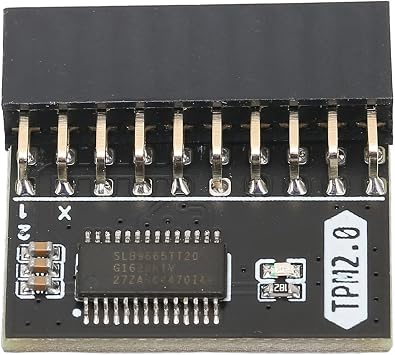 KIMISS TPM 2.0 Encryption Security Module 20Pin 2 10P Standalone Crypto Processor TPM 2.0 Module for Win11 for Gigabyte for Tpm Module