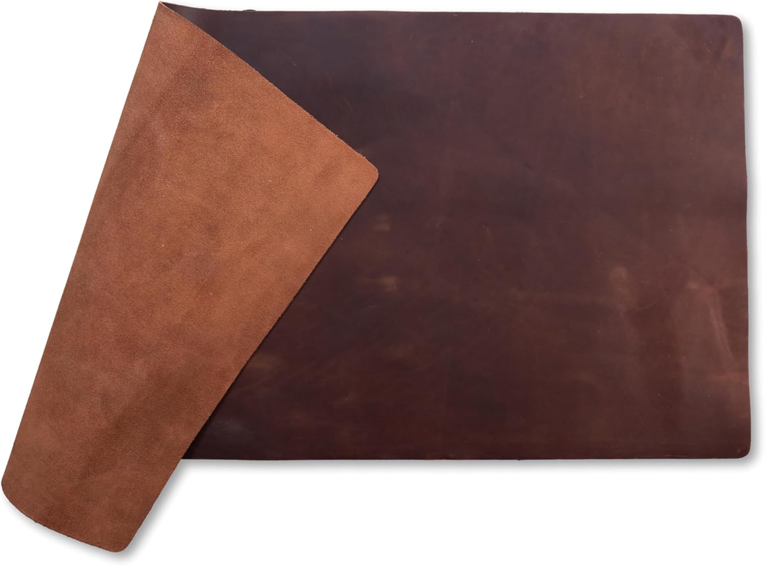 Genuine Leather Desk Pad, Office Desk Mat, Large Desk Blotter, Desk Protector, and Mouse Pad – 31.5" x 15.75" (1.8-2.0 mm) Mocha, Waterproof, Premium Quality for Desk Surface Protection and Comfort.