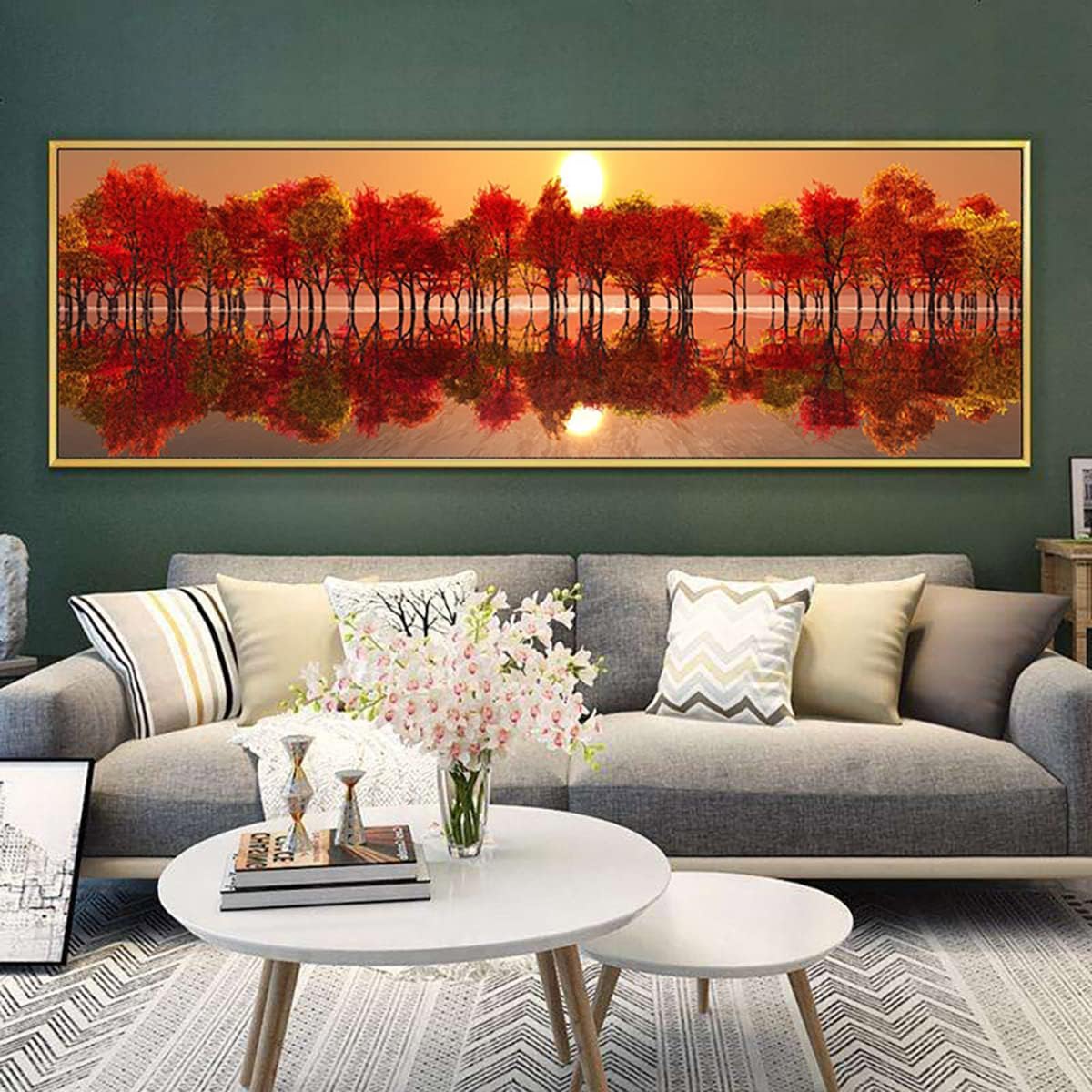 Instarry 5D DIY Diamond Painting Kits Full Drill Mangrove Mosaic Cross Stitch Wall Art Decor 47.2x15.7 inch