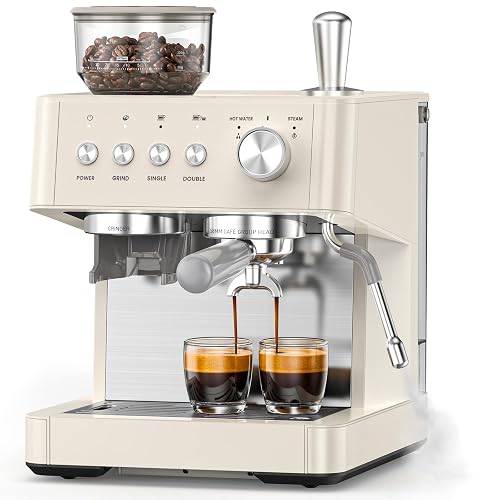 Electactic 15 Bar Espresso Machine with Built-In Grinder