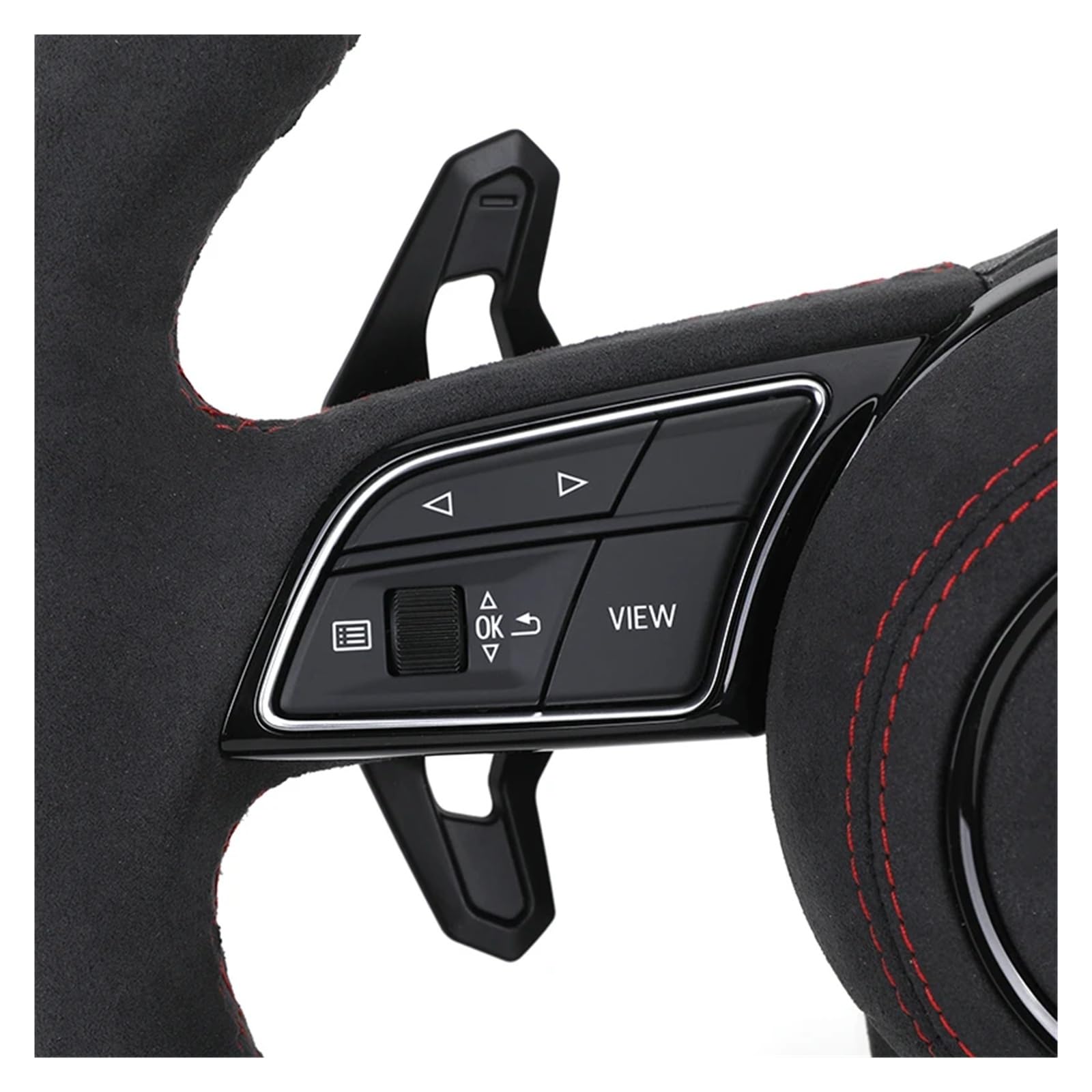 Amazon | レッドトップストリップフルアルカンターラステアリング