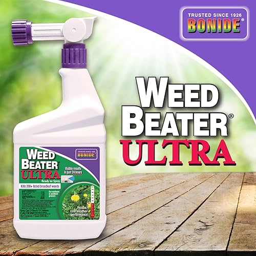 Miniatura 7 de Bonide Weed Beater Ultra, protección de acción rápida lista para rociar de 32 onzas contra malezas de hoja ancha en climas cálidos y fríos