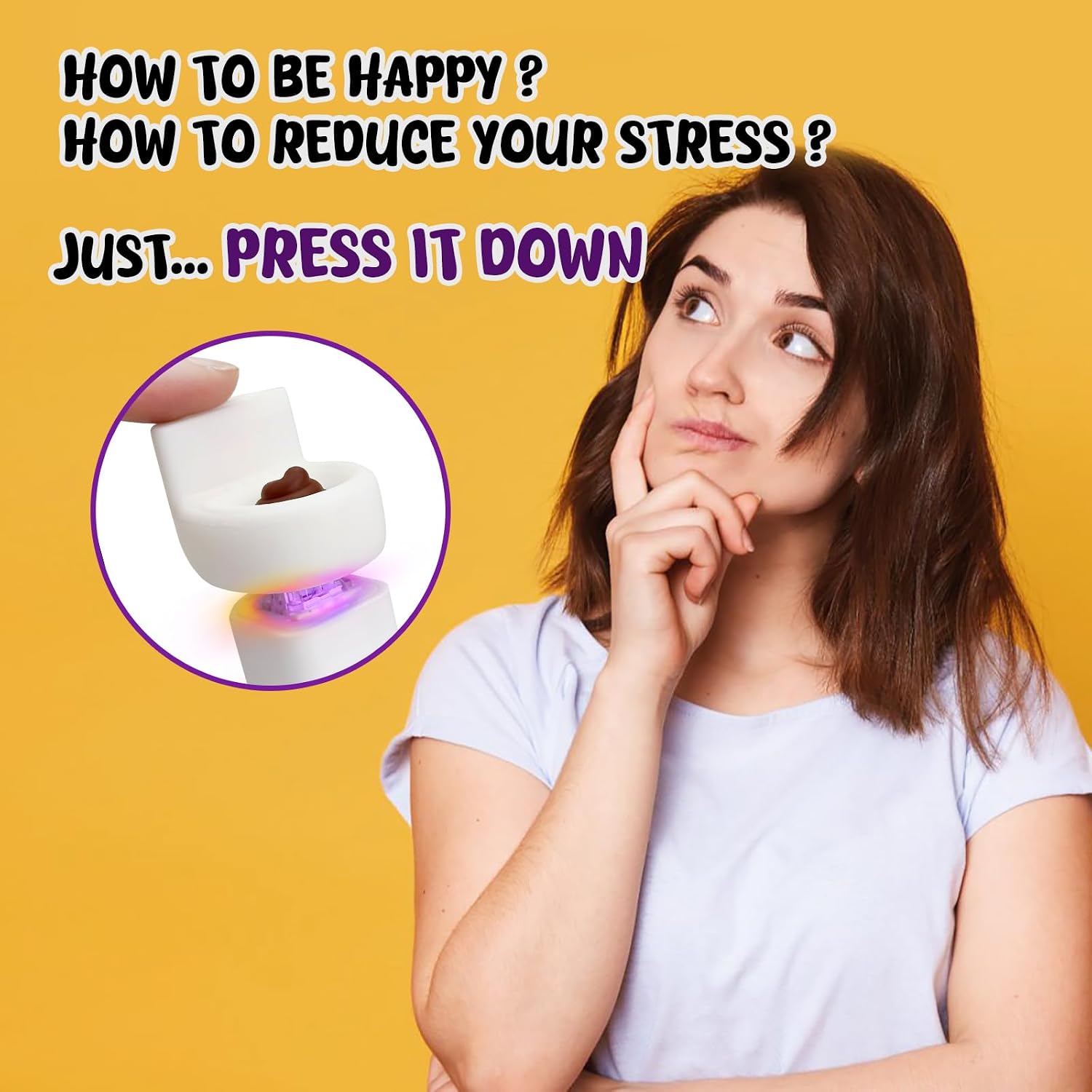 Keyboard Fidget Toy for Adults (Toilet)