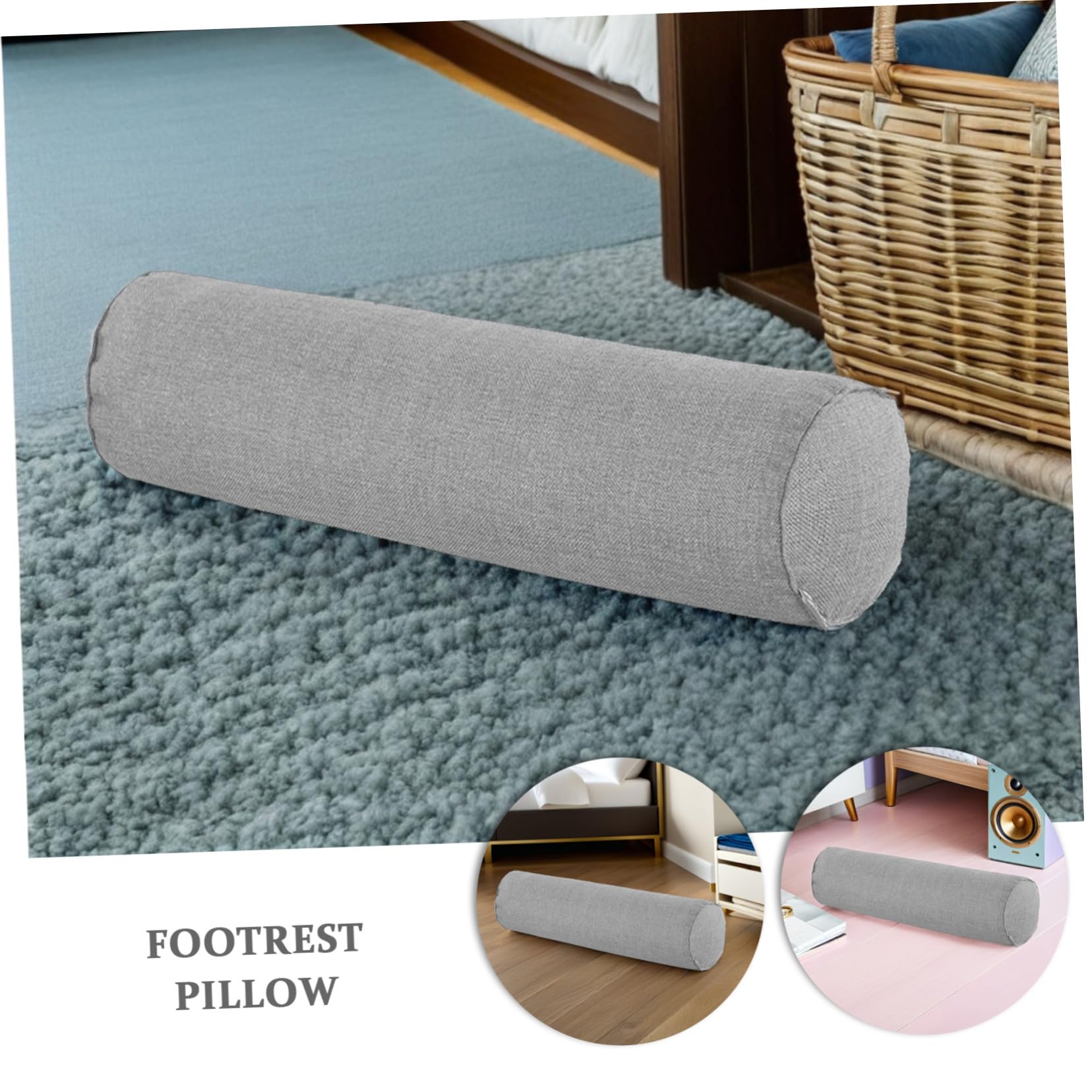 Gadpiparty Almohada de Masaje para Pies Almohada Cómoda de Apoyo para Reposapiés para Masajes y Relajación el Hogar o Spa para Piernas