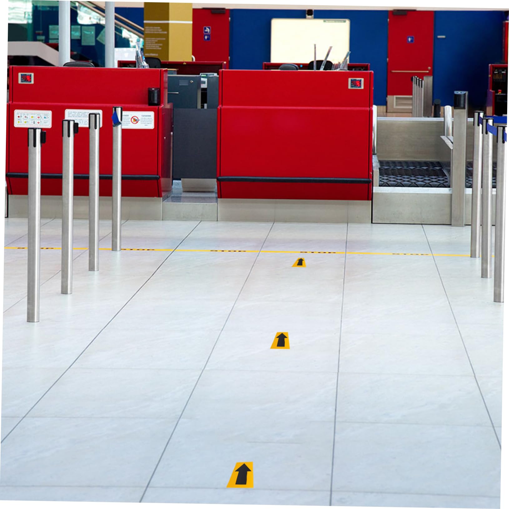 Ciieeo Pegatina y Negra Reflectante Indicadora Flecha Pvc Marcaje Fácil Conveniente de Usar Señalización para de Tuberías Entornos Industriales