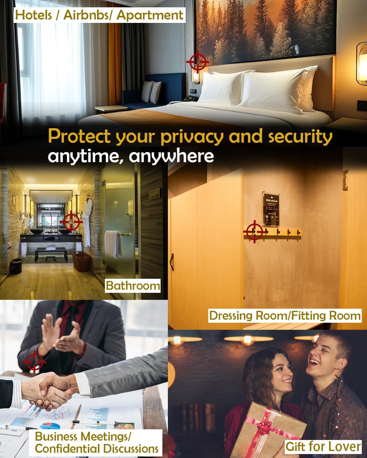 Hidden Camera Detector & Bug Detector - Hidden Devices Detector for Hidden Camera, GPS Tracker, Listening Device & Bug, Privacy Protection Tool for Hotel, Office, Airbnb, Bathroom (Medium) - Image 8