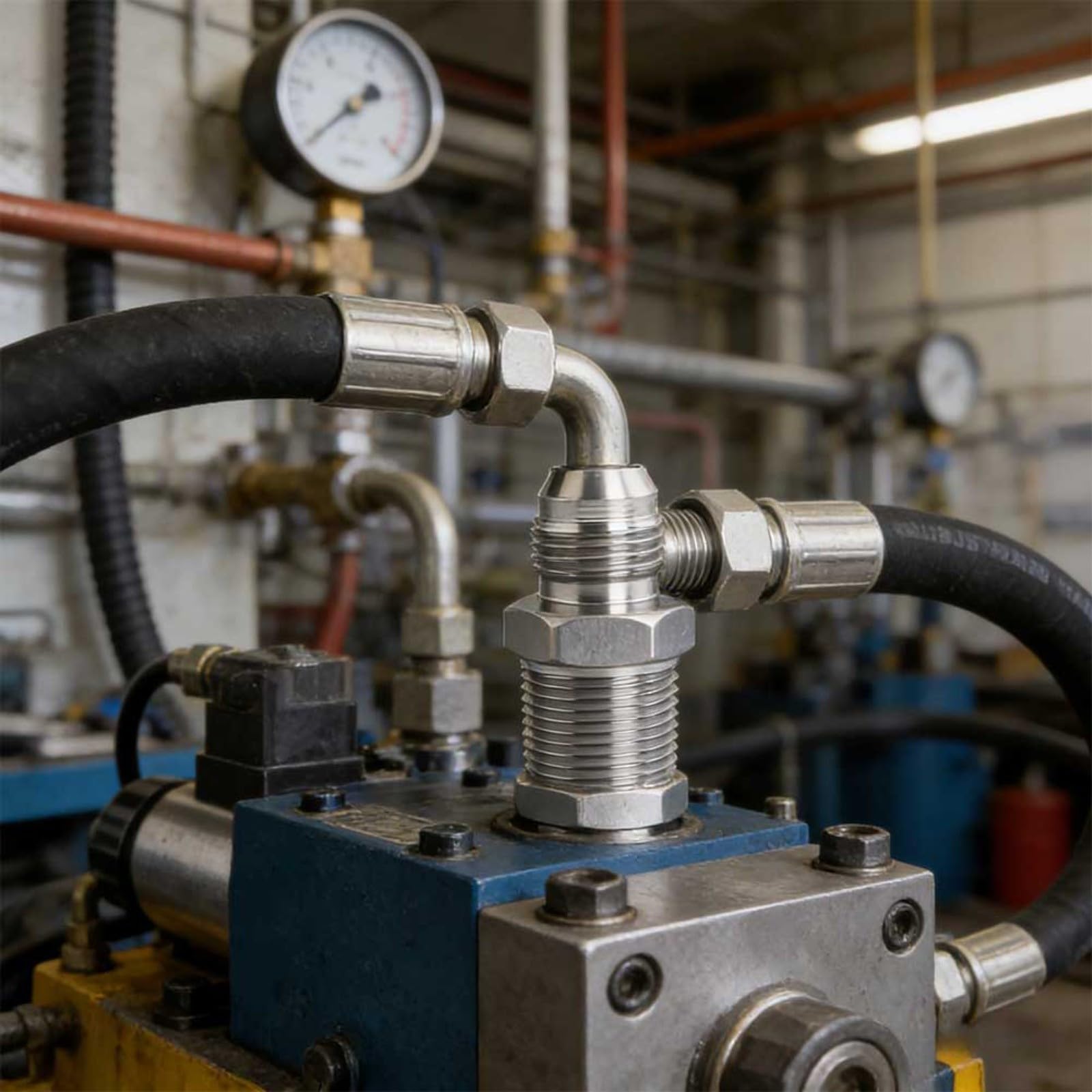 15 adaptadores de manguera hidráulica NPT macho de 3/8 pulgadas a JIC 37° de ajuste recto de acero inoxidable 316L a prueba de fugas para reparación industrial de alta presión