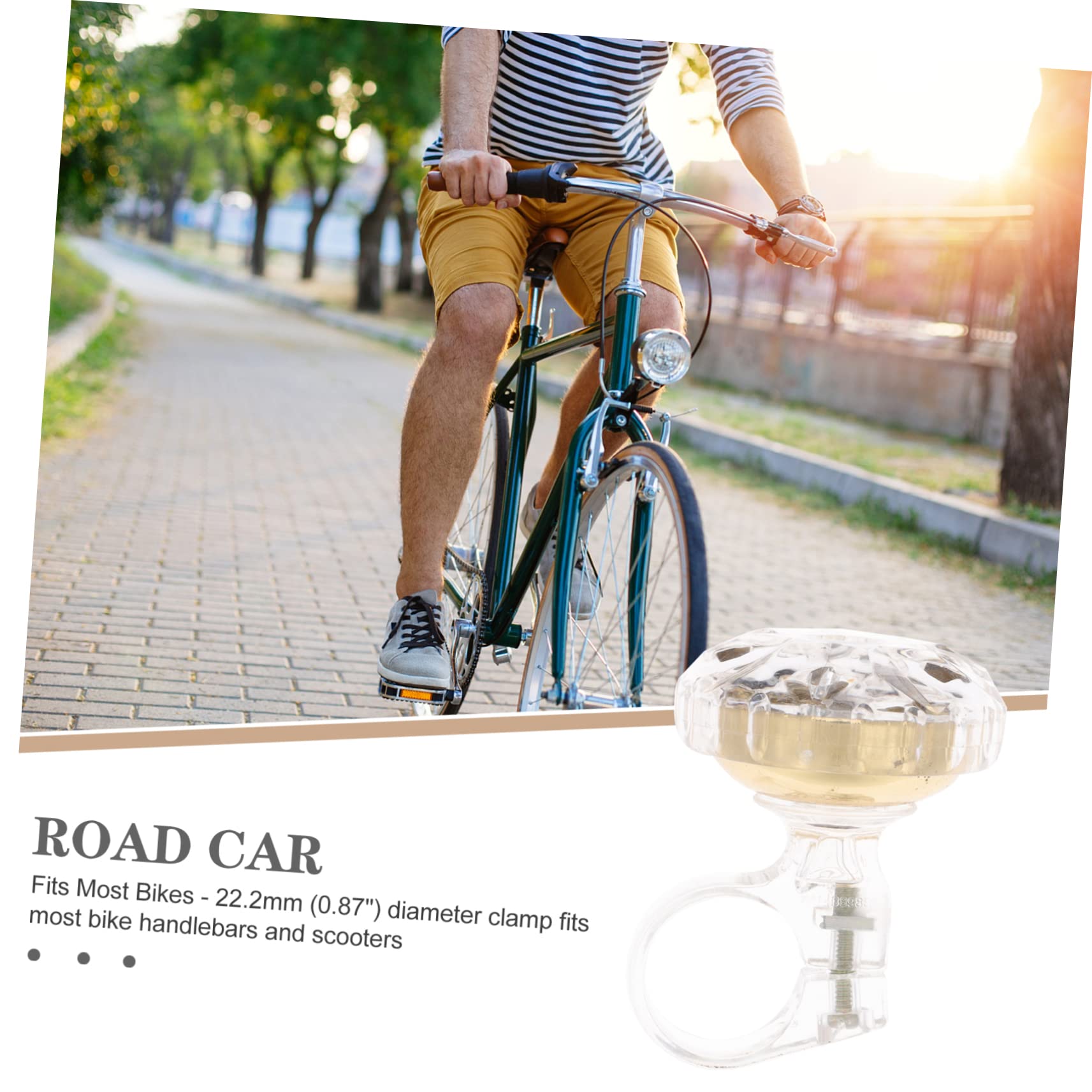 Yardwe 2st Fahrradklingel Lenkerring Glocke Rennradklingel Accessoires Für Mädchen Fahrradlenker Klingeln Kinderfahrrad Lauter Klarer Fahrradring Autoklingel Multifunktion Rotieren Nylon