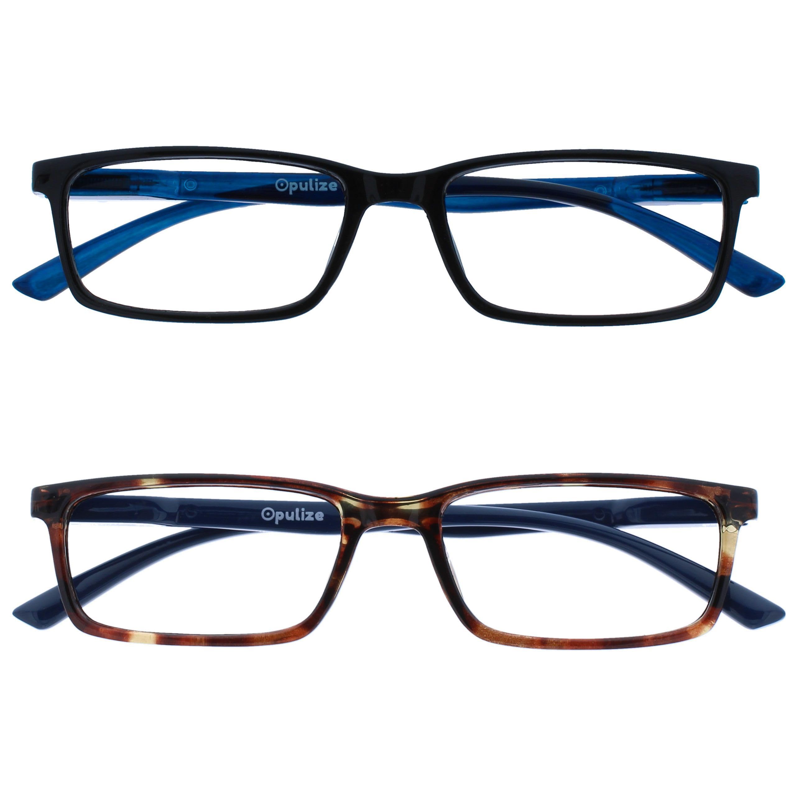 OPULIZE See Gafas Lectura Filtro Luz Azul x3 Estrecha Bisagras de Resorte Mejoran Sueño Reducen Dolor de Cabeza Ordenador Videojuegos Antirreflejante Azul Morado Turquesa Hombre Mujer BBB9-35Q +2.00 — view 15
