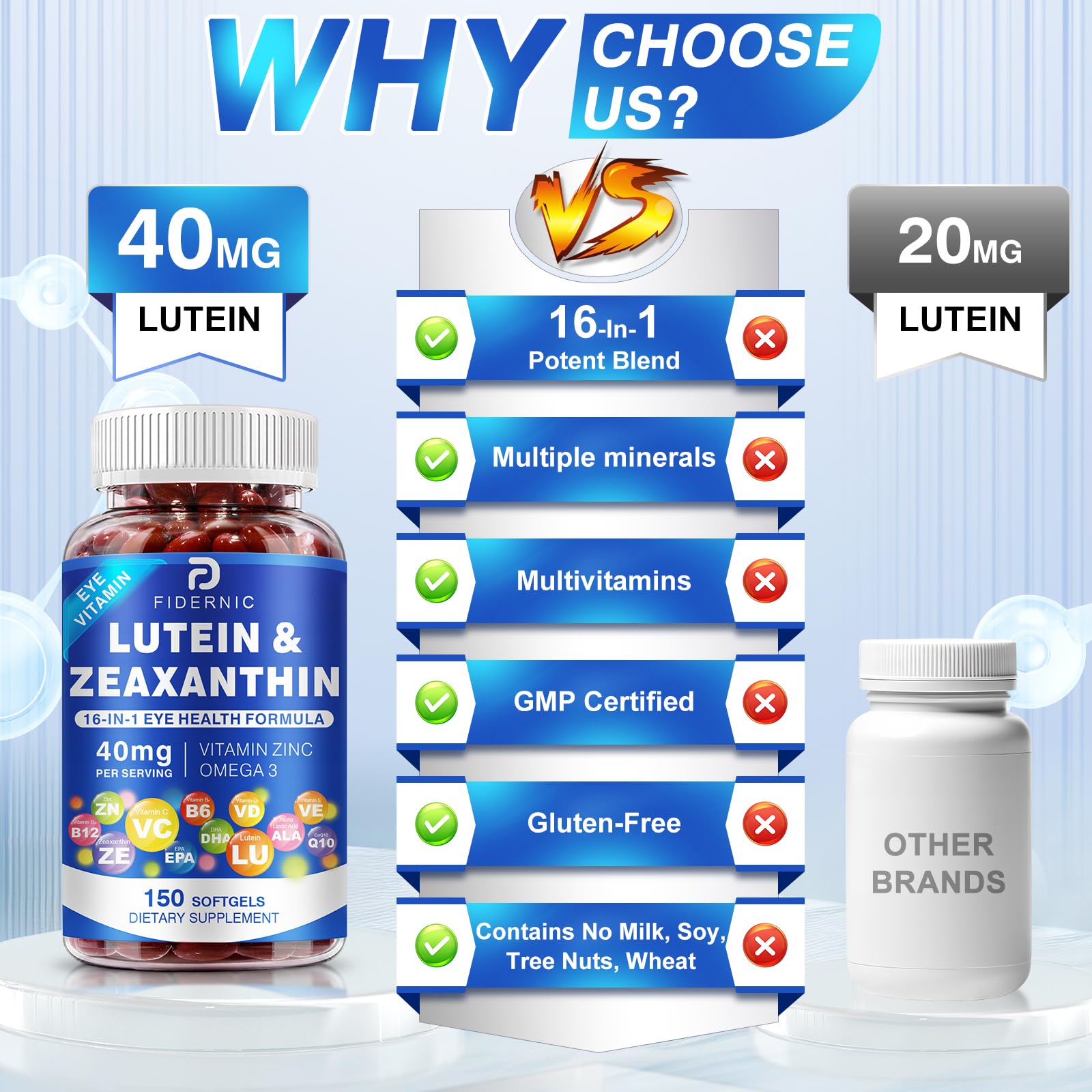 LOLO⭐︎ブレイン&ハート(DHA&EPA)2つ Amazon.com: Lutein and Zeaxanthin Supplement - AREDS 2 Plus+ Eye