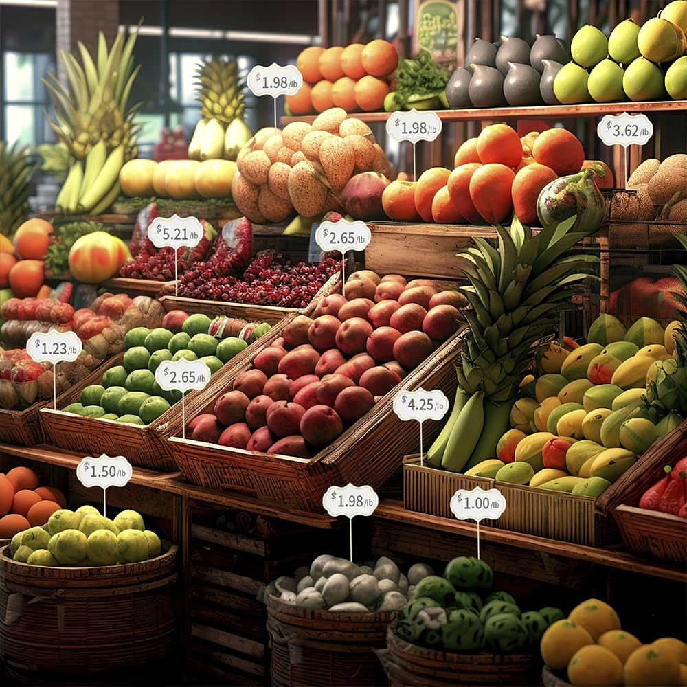Marqueurs à omage 50 pièces, étiquettes alimentaires pour planche à