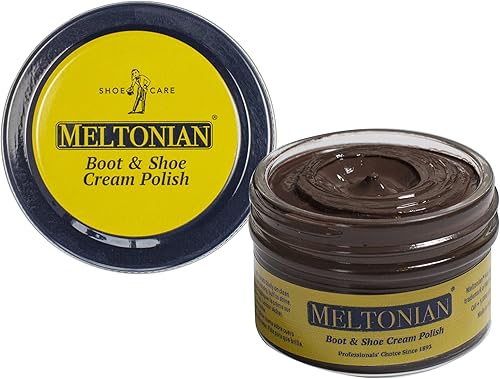 Miniatura 102 de Meltonian - Crema para bolear/acondicionar zapatos, botas, bolsos, muebles de cuero, color plata; frasco de 1.7 oz rojo (Red Mahogany)