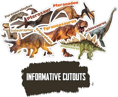 Miniatura 6 de Paquete de suministros de fiesta de dinosaurios 100 piezas para 16 invitados suministros de fiesta de cumpleaños de dinosaurios decoraciones de