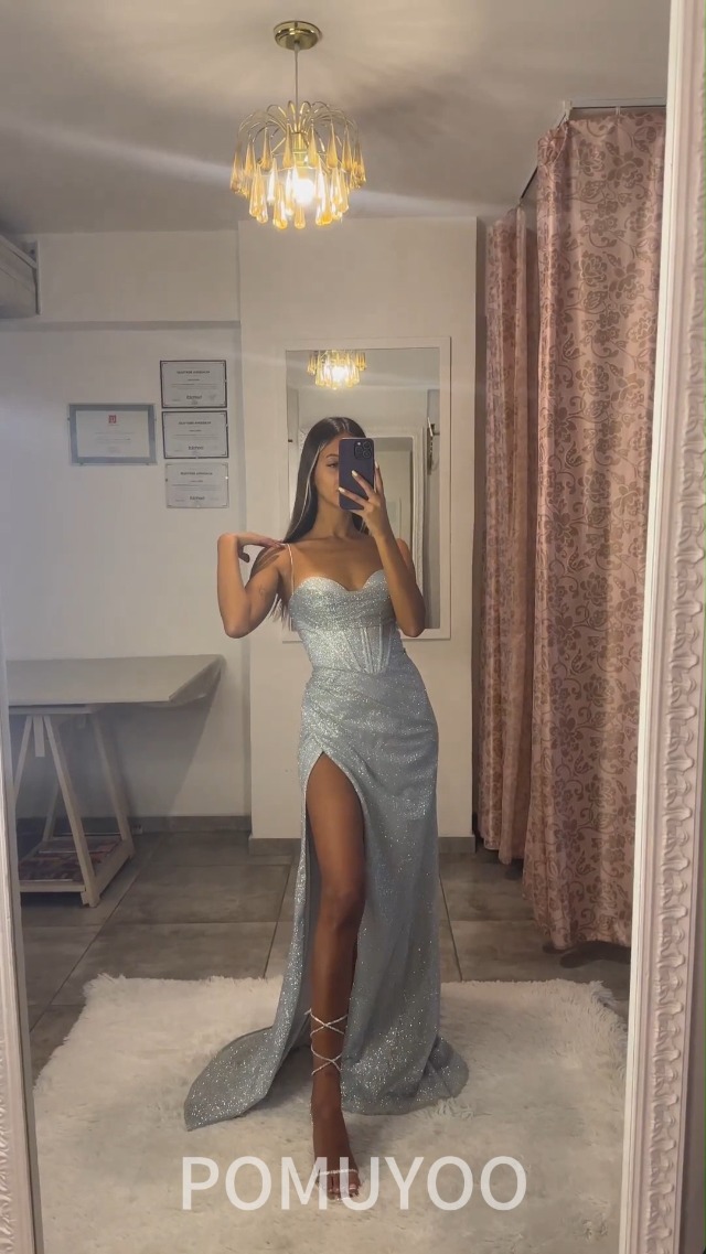 Watch Sparkly Sequin Prom Dress YG226 on Amazon Live
