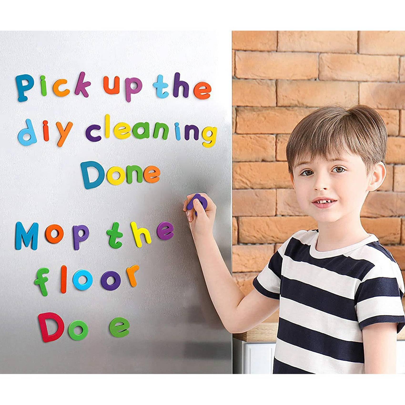 VENOAL Ensemble de 488 Chiffres de Lettres Magnétiques, Alphabet en Mousse et Minuscule ABC 123 Aimants pour Réfrigérateur, Ensemble de éducatifs