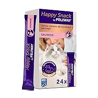Happy Snack by FELIWAY – Gustosi snack calmanti per gatti, 24 stick – Aiuta il tuo