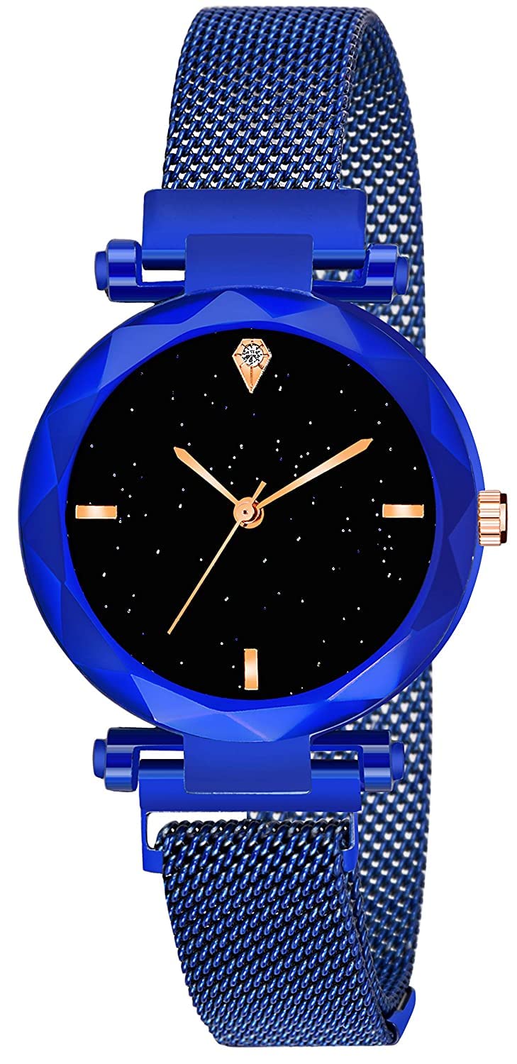 R1O Branded Analogue Diamond Studded Black 4 Point Dial Magnet Watch for Women analoug Watch or Girls and Watch for Girl or Women (Combo of 3) (B09MS1FMTW) Amazon Price History, Amazon Price Tracker
