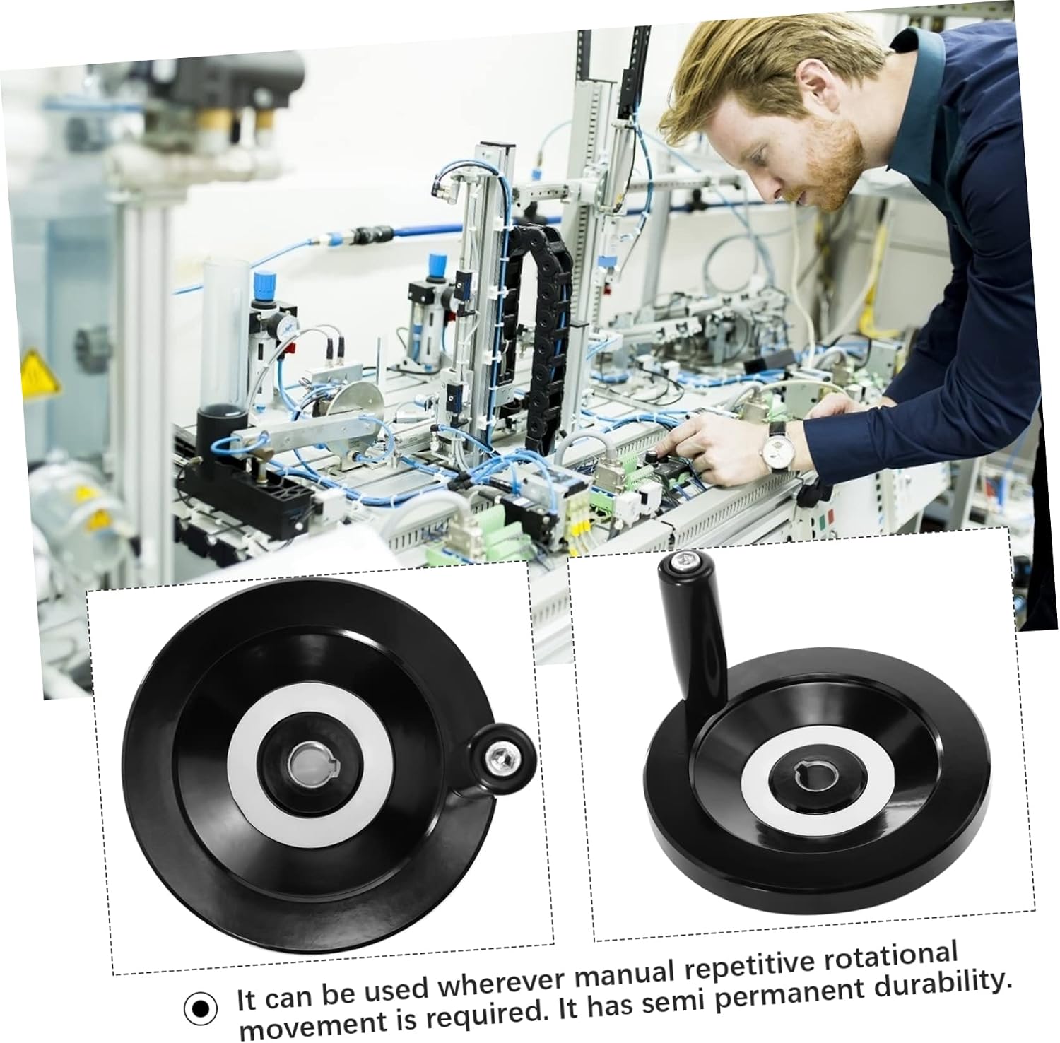 Round Hand Wheel Handle Mechanical Tool for Woodworking Machinery and Food Equipment High Strength and Versatility for Precision Adjustments