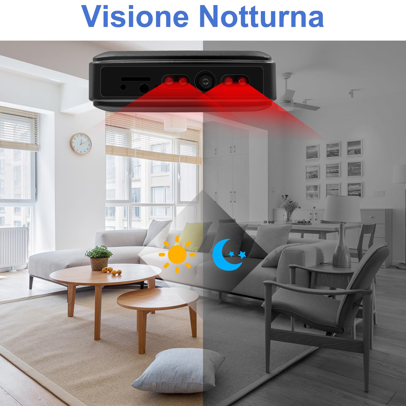 Telecamera Nascosta Powerbank 10000mAh - WiFi, Visione Notturna, Rilevamento Movimento - Foto 9