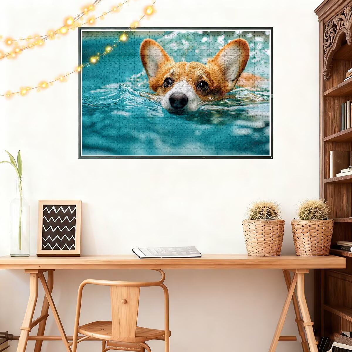 Puzzle dla dorosłych 5000 puzzli dla psów, 5000 sztuk, dla dorosłych, drewniane gry logiczne ze zwierzętami, klasyczna edukacyjna wymagająca gra dla całej rodziny, dekompresja, prezenty dekoracyjne