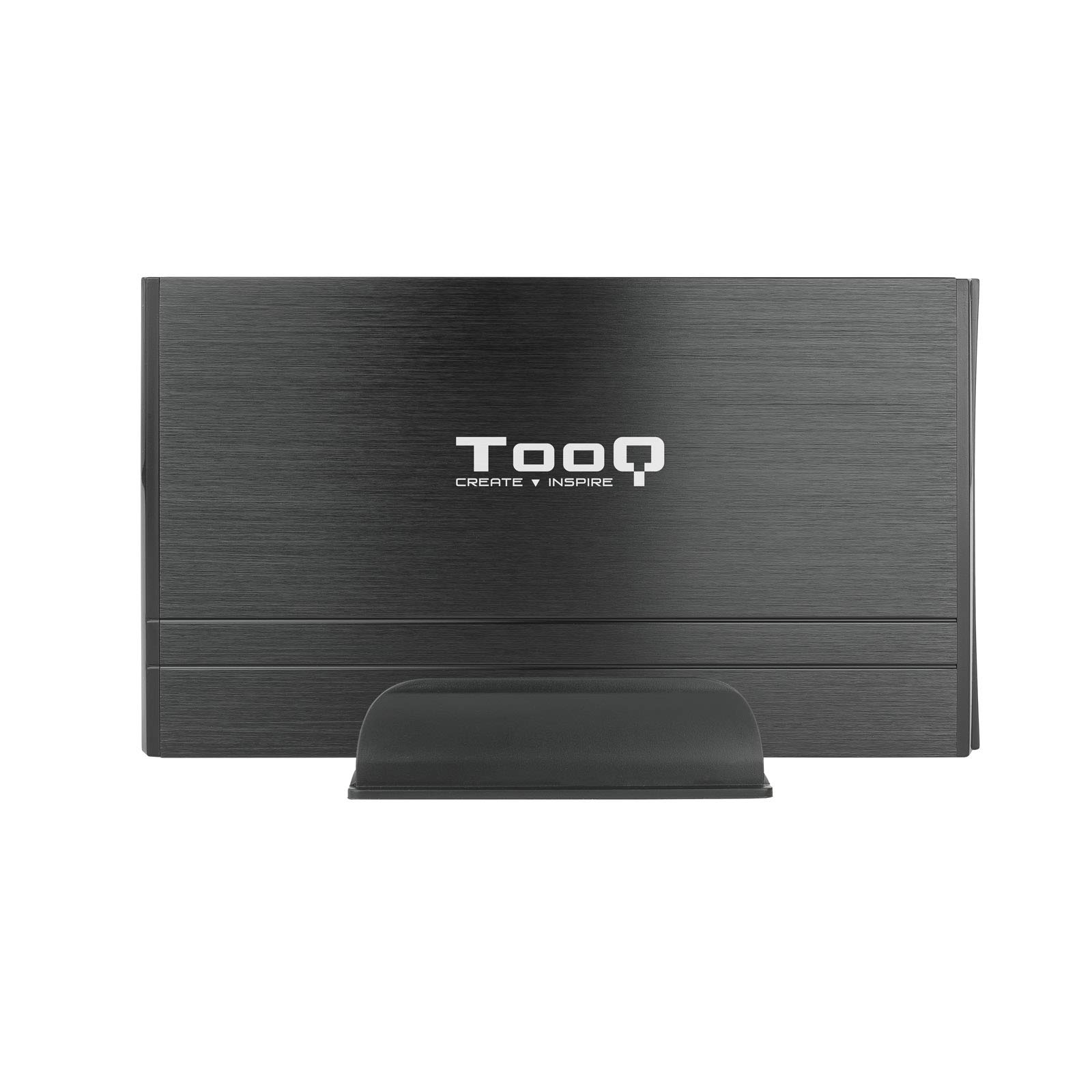 TOOQ TQE-3520B - HDD da 3,5", (IDE, SATA I/II/III/III, USB 2.0), alluminio, indicatore LED, nero, 350 gr.