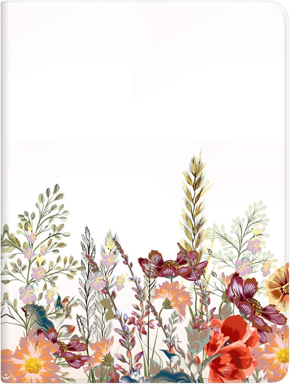 Sahoprt ipad 10.2 Case 2019, ipad 7th Generation Case, Premium Leather Soft TPU Back Smart Protective Cover, Adjustable Stand with Free Angle, Auto Wake/Sleep (Colorful Flower)