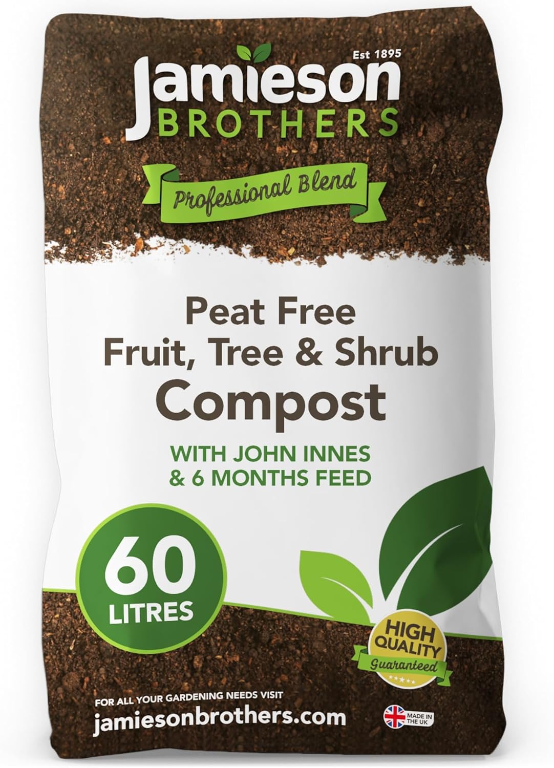 Jamieson Brothers Peat Free Fruit Tree and Shrub Compost with added