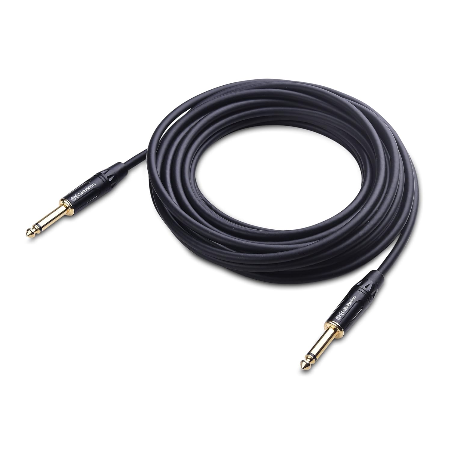 Cable Matters 2-Pack 1/4 Inch TS to TS Electric Guitar Cable (1/4 Cable) 10 Feet : Musical Instruments