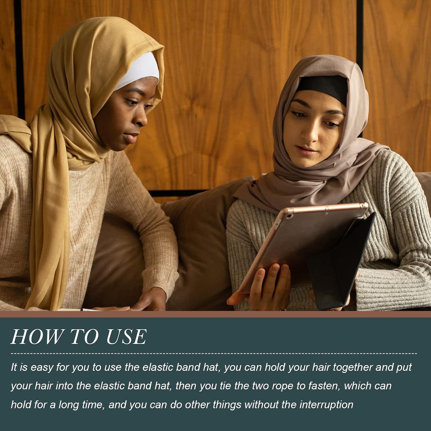 4 Pieces Women Under Scarf Hat Hijab Cap Islamic Muslim Under Scarf Turban Beanie Cap - Image 6