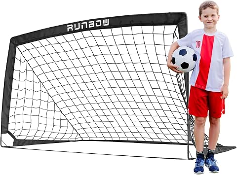 5x3/6x4 FT Soccer Goals for Backyard, Foldable Soccer Nets for Kids