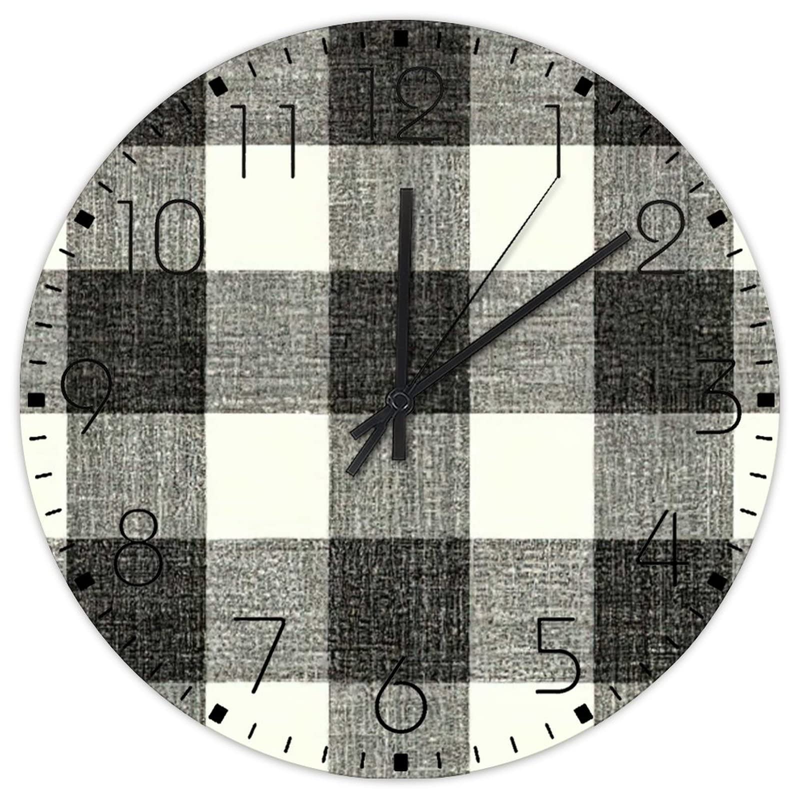 Horloge murale en bois ronde 38 cm pour habiller un mur vide avec style