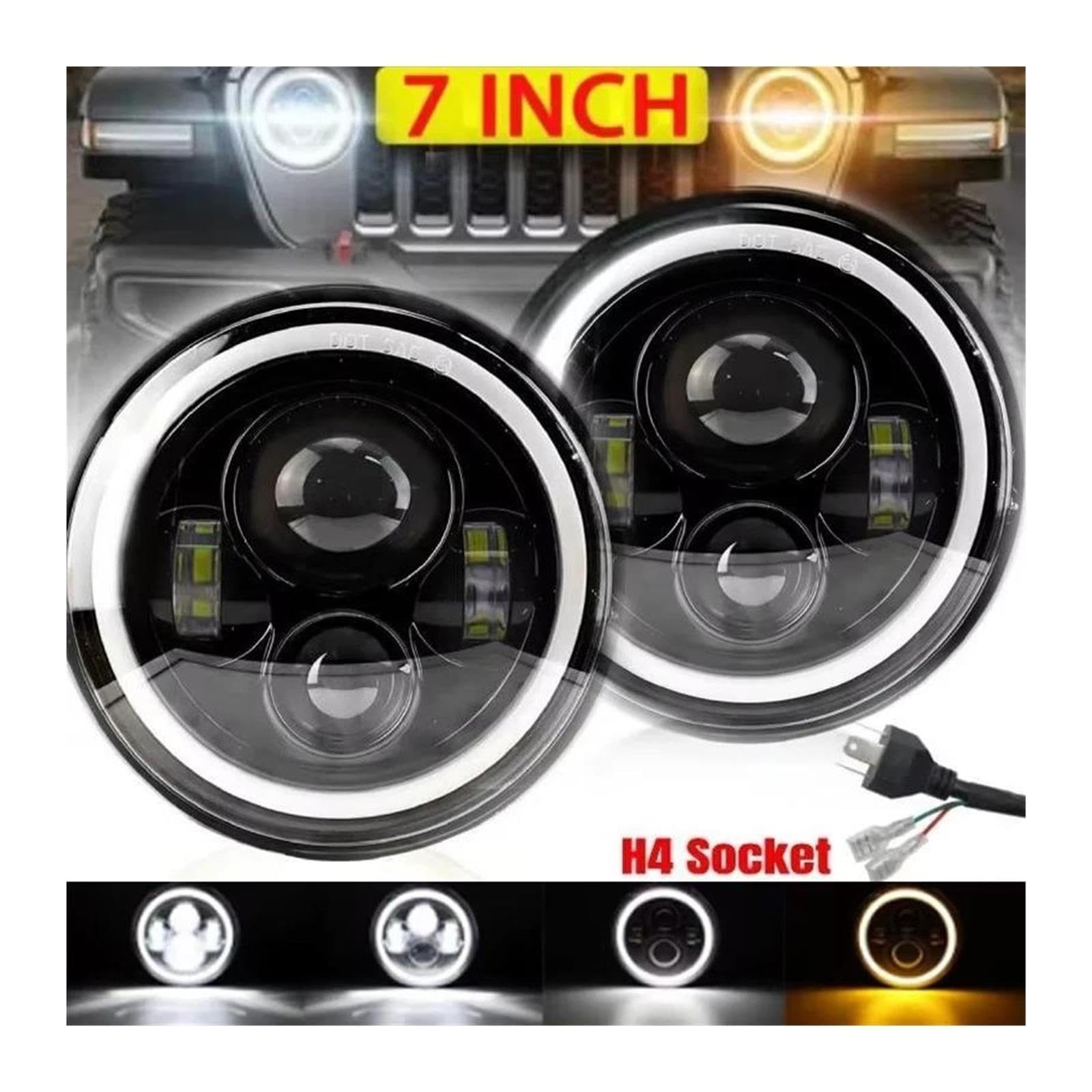 Adatto for fari fuoristrada Jeep JK, fari da lavoro a LED