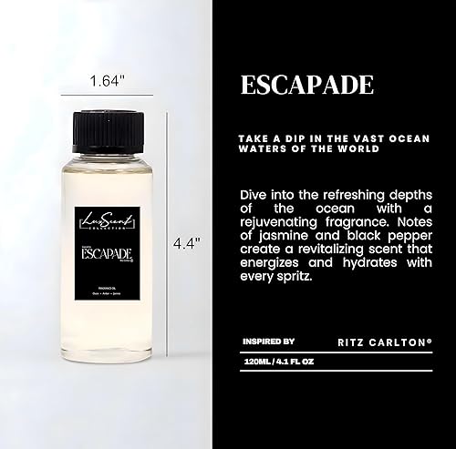 Miniatura 4 de Kit de iniciación de difusor de aroma para hasta 1000 pies cuadrados de cobertura, aroma de aceite esencial sin agua de 4.1 fl oz, incluido -