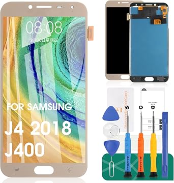 TFT LCD Screen Replacement for Samsung Galaxy J4 2018 J400 J400F J400H J400P J400M J400G/DS J400F DS J400G DS 5.5" LCD Display Touch Screen Digitizer New AssemblyNot Original AMOLED Gold