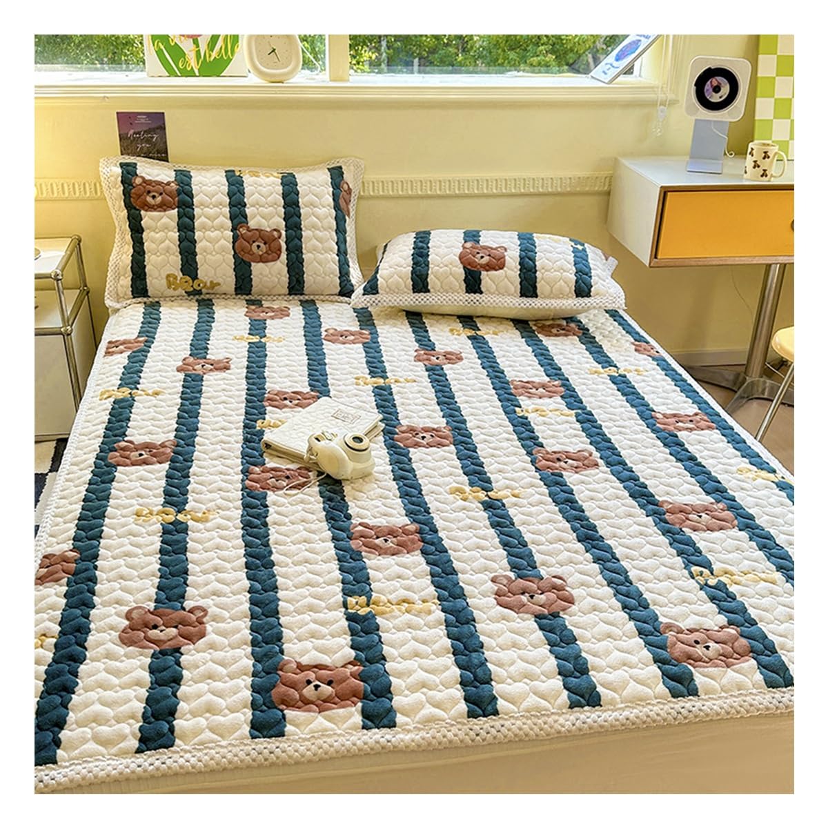 OBONG Twin Full Highly Breathable Milk Velvet Mattress Topper 4 Anchor Elastic Bands Queen King Size Futon Mattress