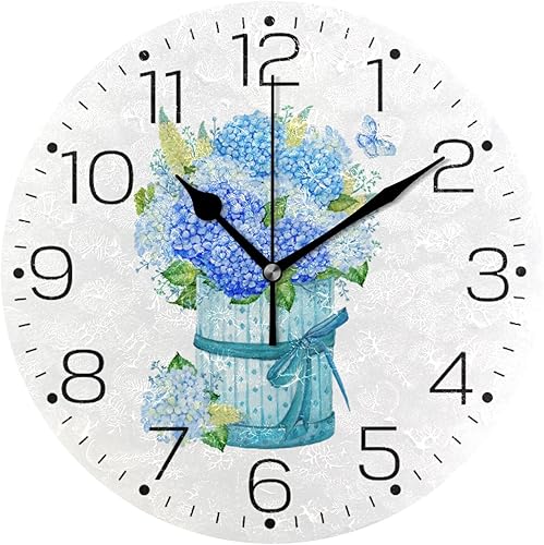 Miniatura 7 de Reloj de pared con pelota de tenis, funciona con pilas, silencioso, sin tictac, moderno, redondo, decoración para dormitorios, cocina, sala de