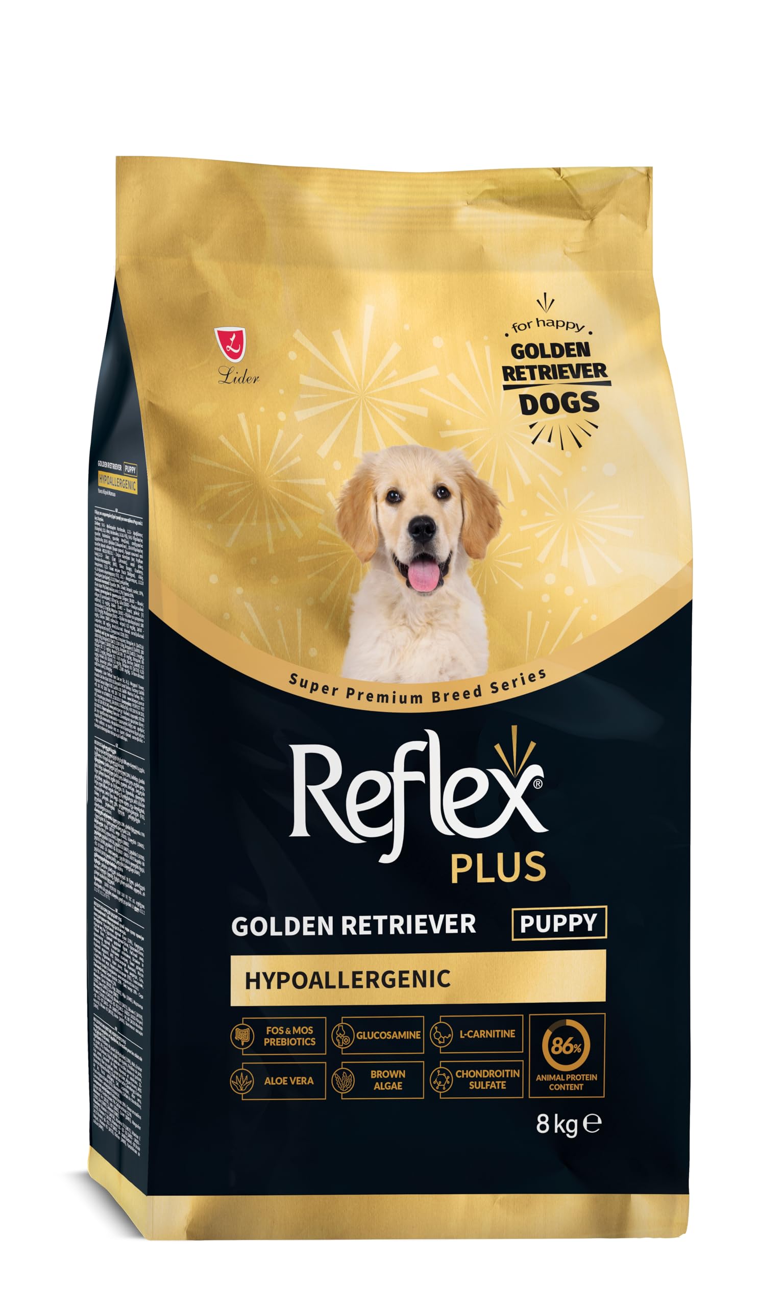 Reflex Plus Golden Retriever Hipoalerjenik Yavru Köpek Maması 8 kg