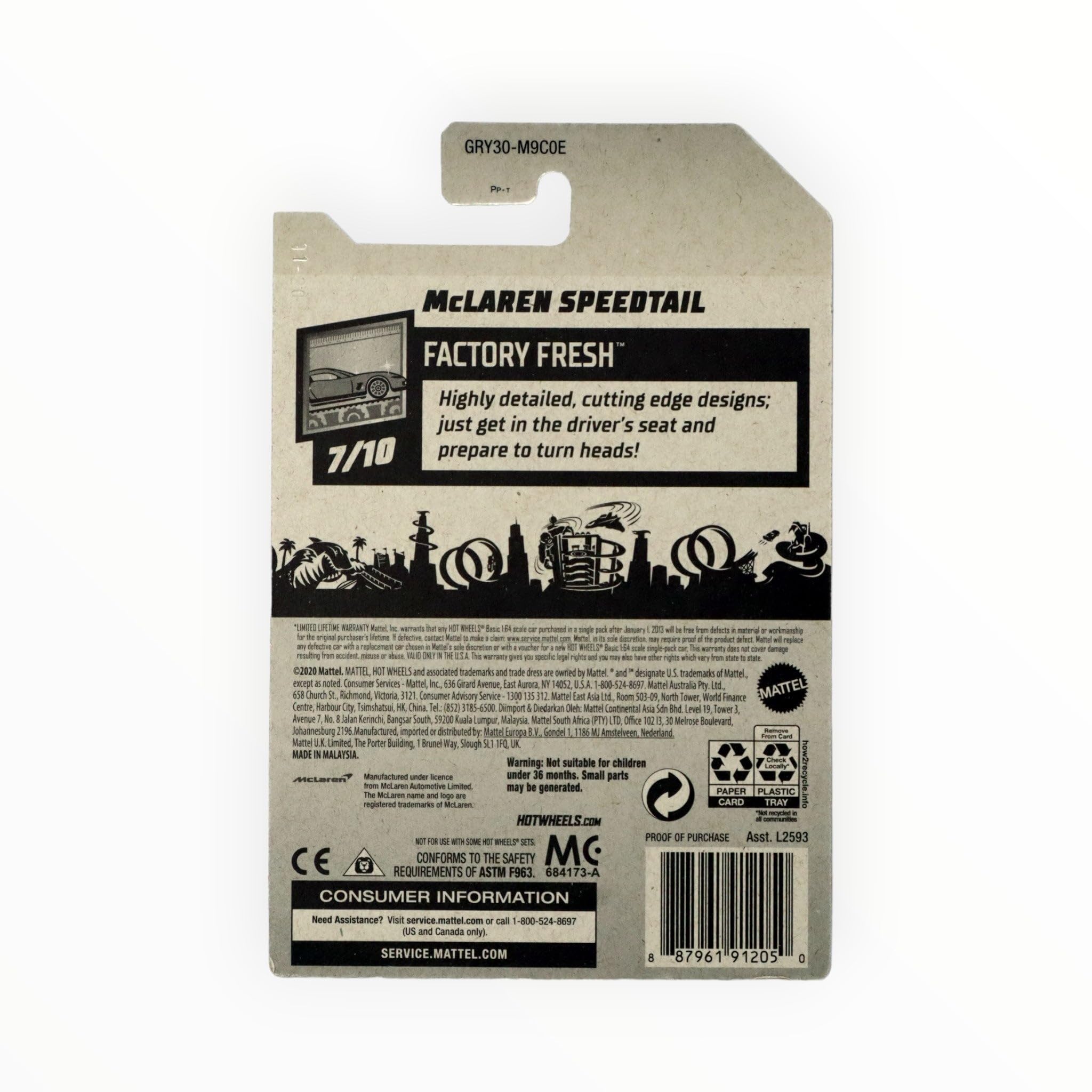 Amazon.com: Hot Wheels Mclaren Speedtail, [Burnt Orange] 112/250