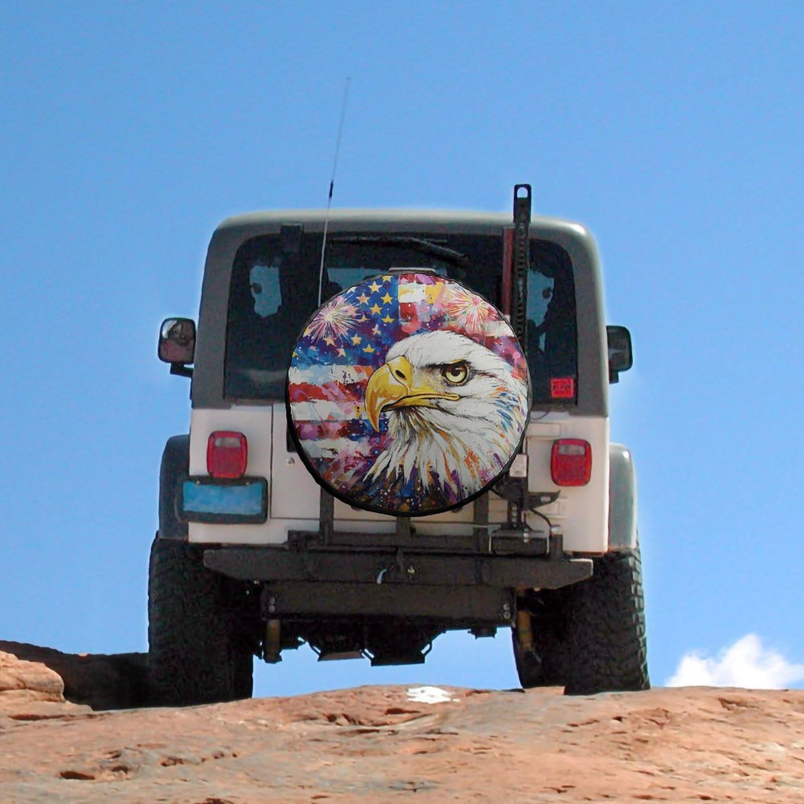 Foruidea Housse De Pneu De Secours Anti-poussière Pour Remorque, Camping-car, SUV Et De Nombreux Véhicules, 40,6 Cm