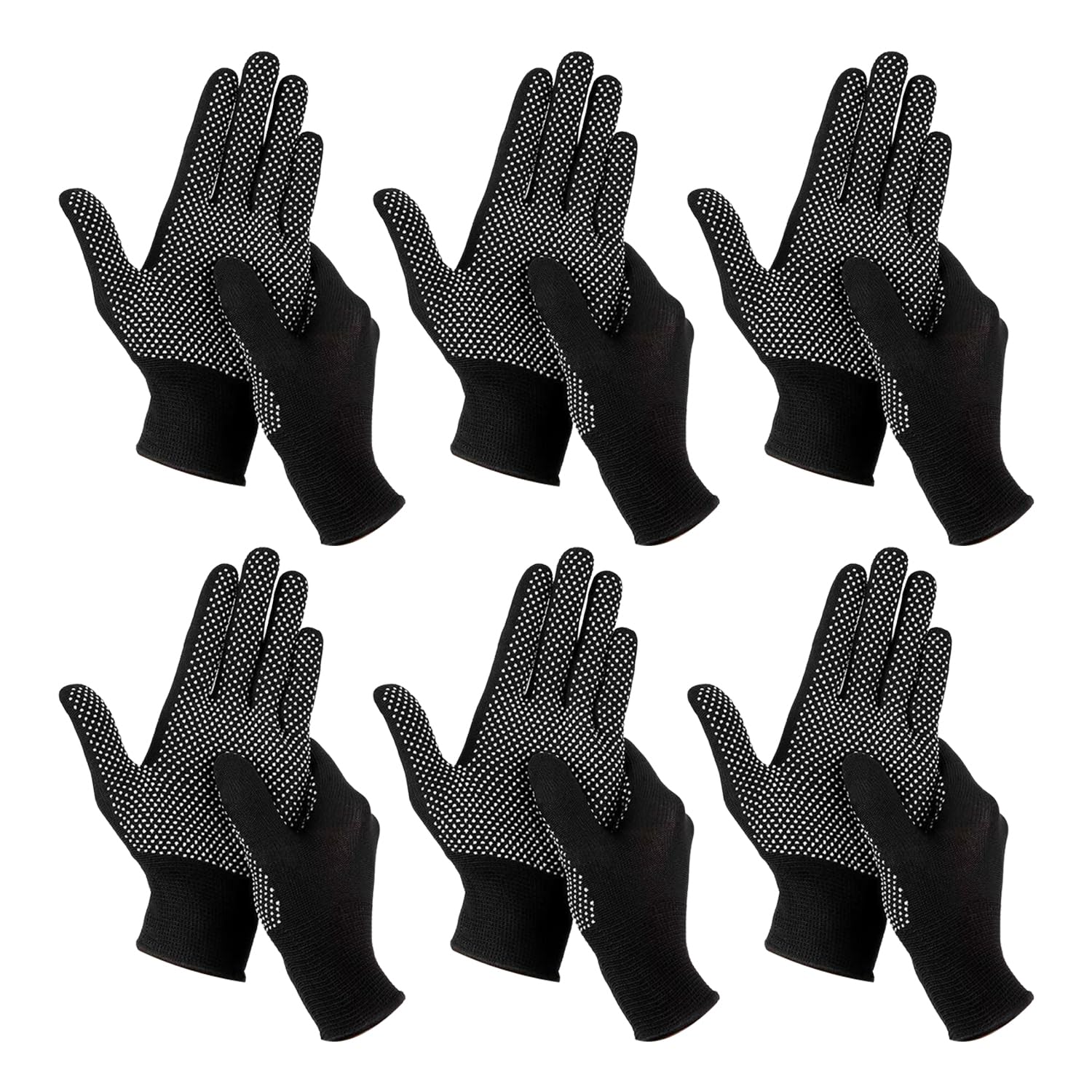 RNSKFG 6 Pairs Of Protective Dispensing Gloves, Nylon Dispensing Gloves, Work Gloves, Men'S Safety Gloves, Suitable For Construction, Gardening, And Warehouses.
