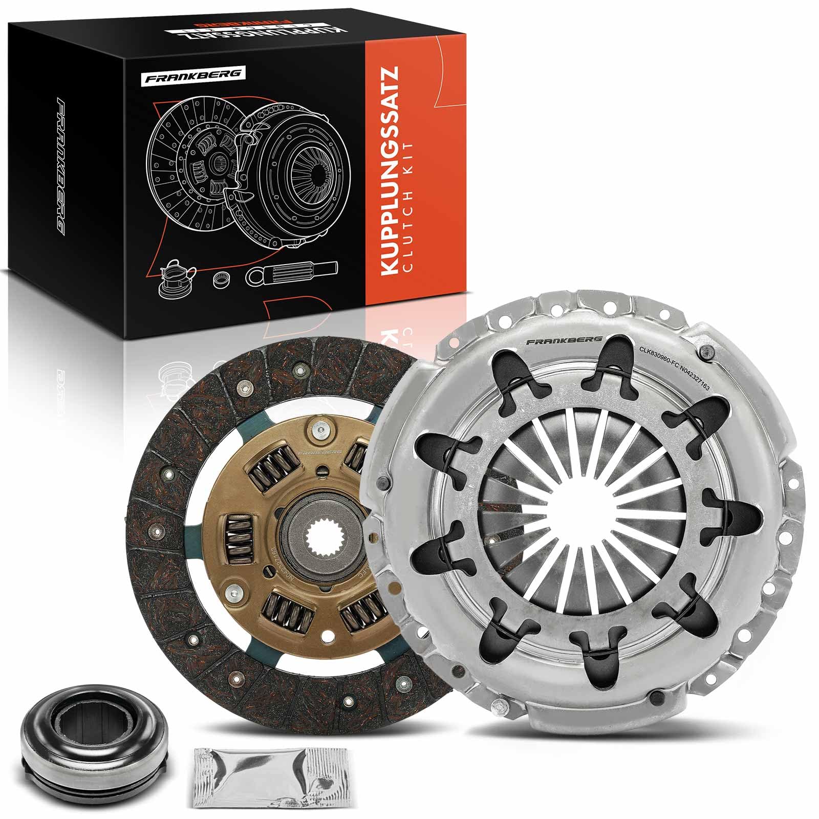 Frankberg Frizione Set frizione Compatibile con 169 Punto Furgone/Compatto 188 Seicento/600 187 Strada Pick-up 178 278 Ypsilon 843 Replace# 46400732