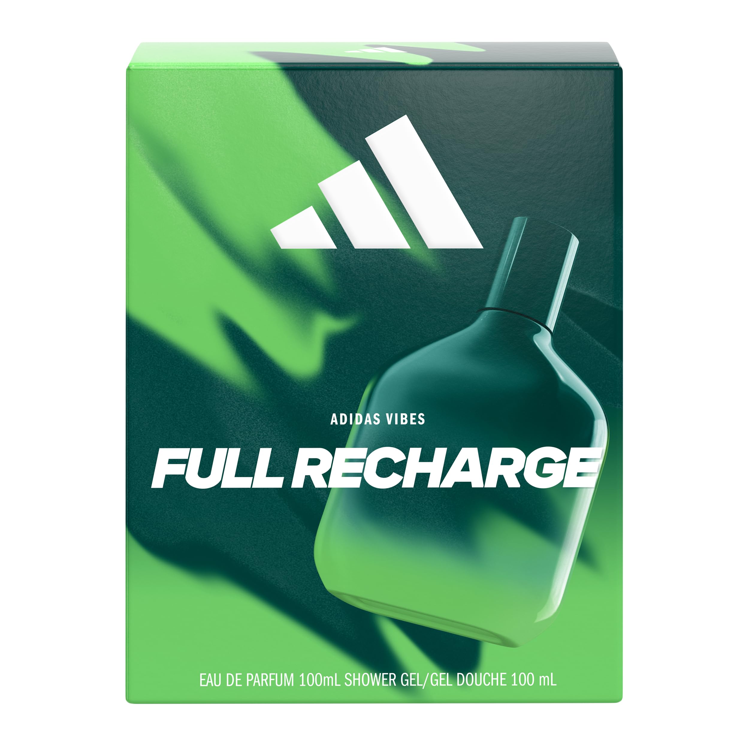 adidas, Coffret cadeau adidas Vibes Full Recharge, avec Eau de Parfum 100ml et douche 100ml