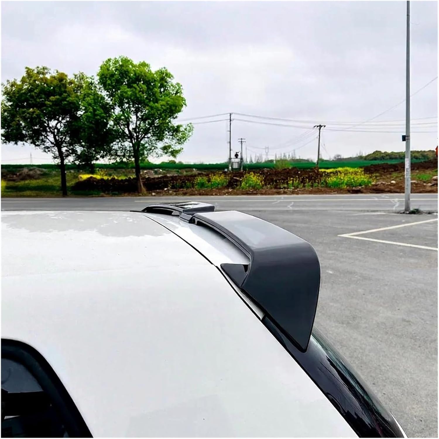 Rear Spoiler Compatible with VW Golf 6 MK6 TSI TDI Standard Model 2010-2013 Oettinger Style Trunk Roof Lid Sport Tail Wing Styling Body Kit(Carbon Look)