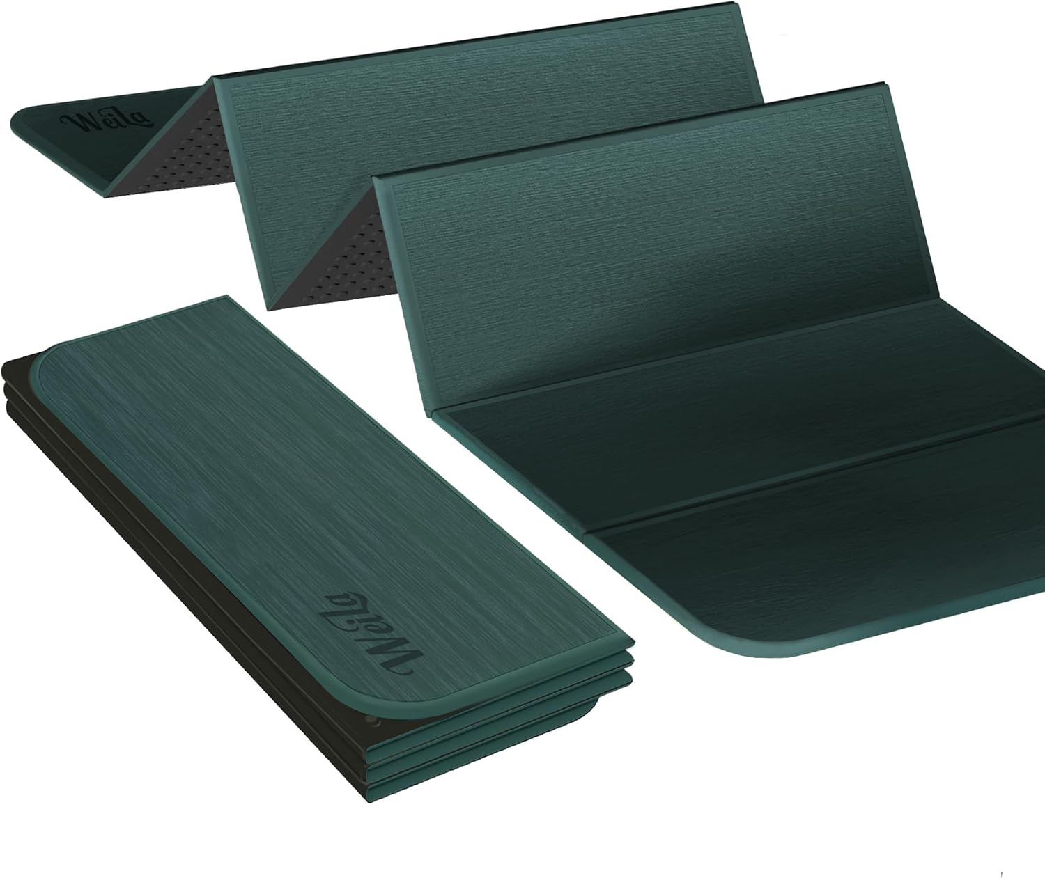 1/2inch Extra Thick Foldable Yoga Mat with SGS Certified Odourless POE Material – Light Weight Non Skid Easy to Clean Travel Workout Excercise Mat, 71x24inch