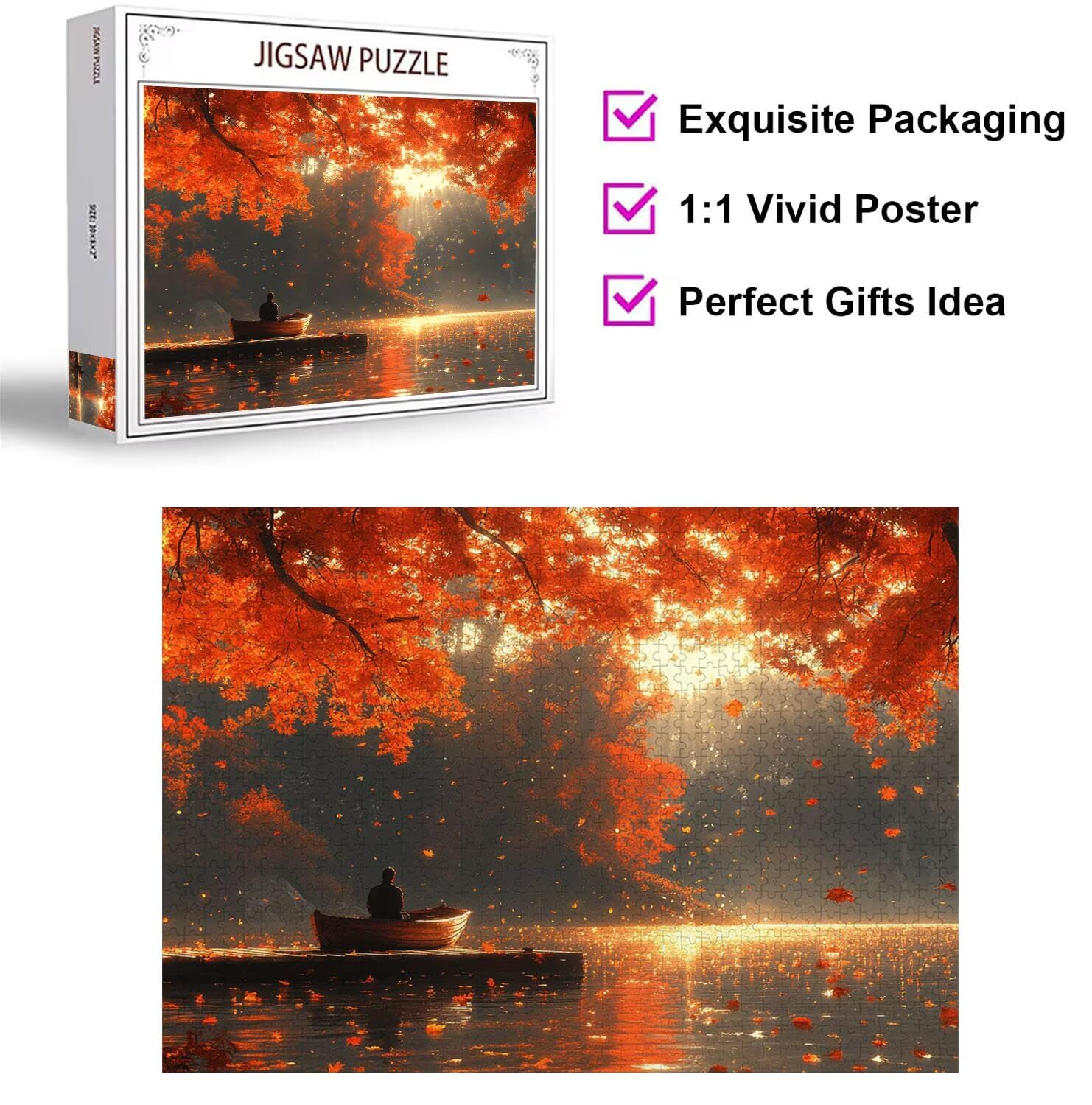 Puzzle 5000 Pezzi Autunno Puzzle Adulti, Gioco Educativo, n-709