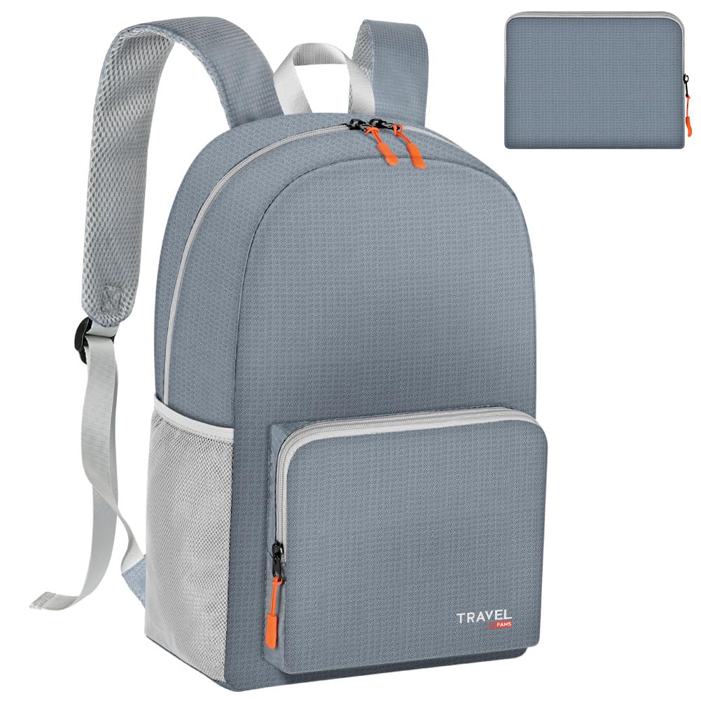 Aucuu Foldable Hiking Backpack, 17L Daypack Travel Rucksack, Lightweight Foldable Backpack, Water Resistant Packable Backpacks, Unisex Packable Rucksack for Outdoor Camping Hiking Travelling Biking
