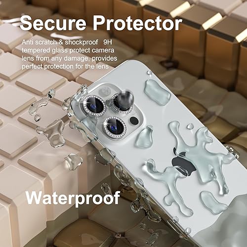 Miniatura 40 de Misea [3+1] Protector de lente de cámara para iPhone 14 Pro/iPhone 14 Pro Max, protector de pantalla de vidrio templado 9H, protector de pantalla