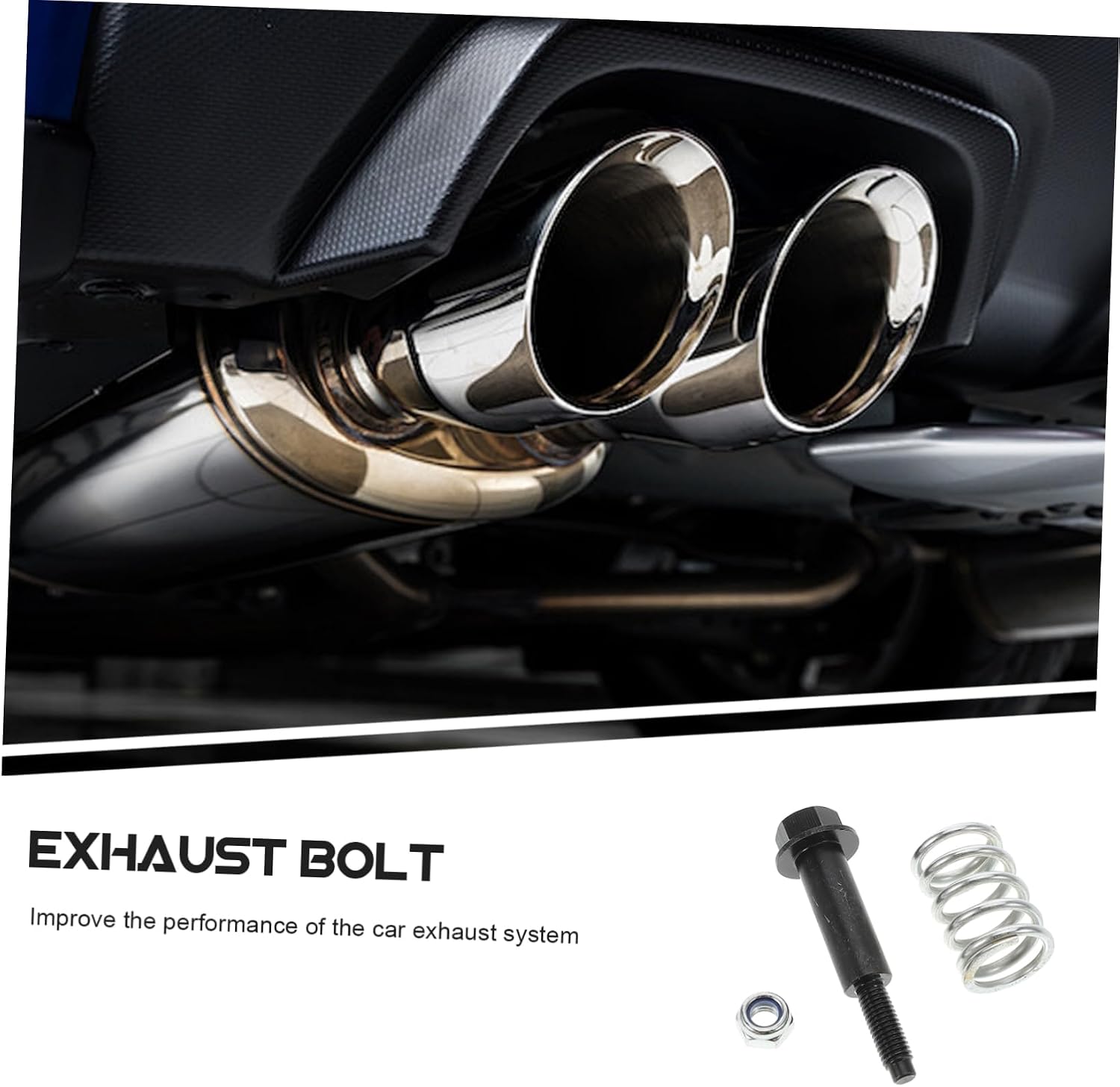 Alipis Bolt Spring Kit Fitment Manifold Bolt Nut for Replacement Hardware Automotive Part Metal Construction