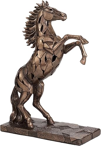 Miniatura 3 de Veronese Design 11 14 final frío del bronce del molde de la escultura de la resina de la iluminación del caballo que cría